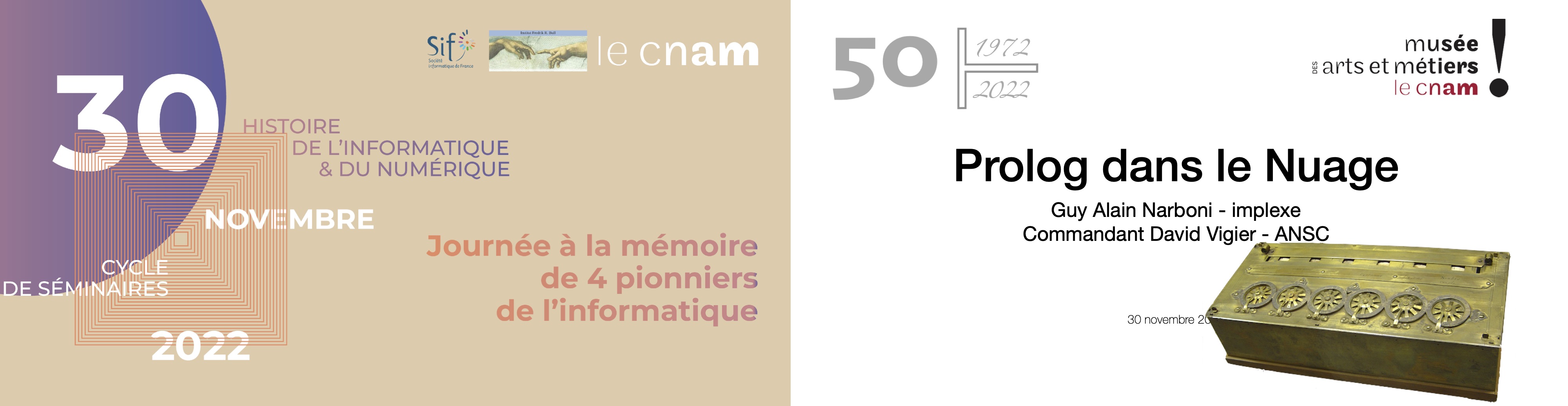 Conférence aux Arts et Métiers