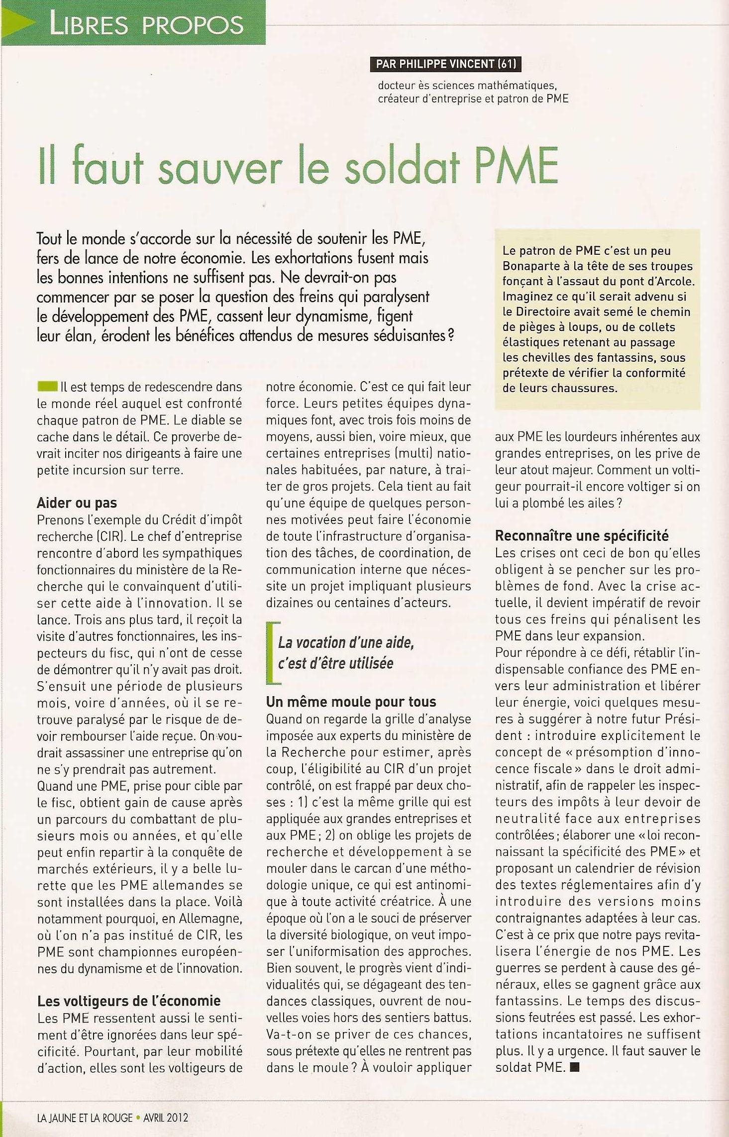 Journal des anciens élèves de l'X - 2012